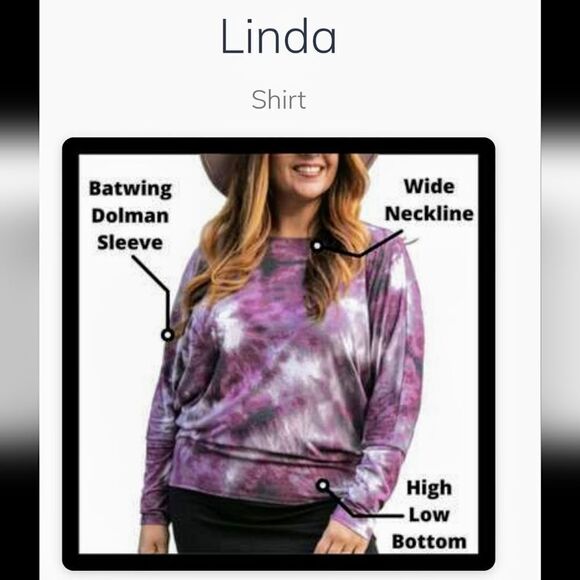 #378 Lularoe- LINDA- Batwing Dolman Sleeve Top- Various Colors - Picture 2 of 13